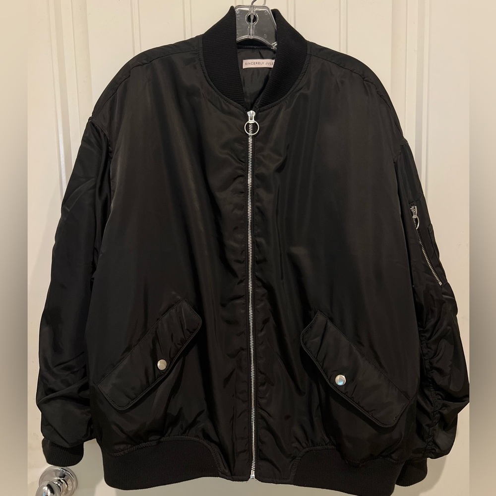 Sincerely Jules Black Bomber Jacket